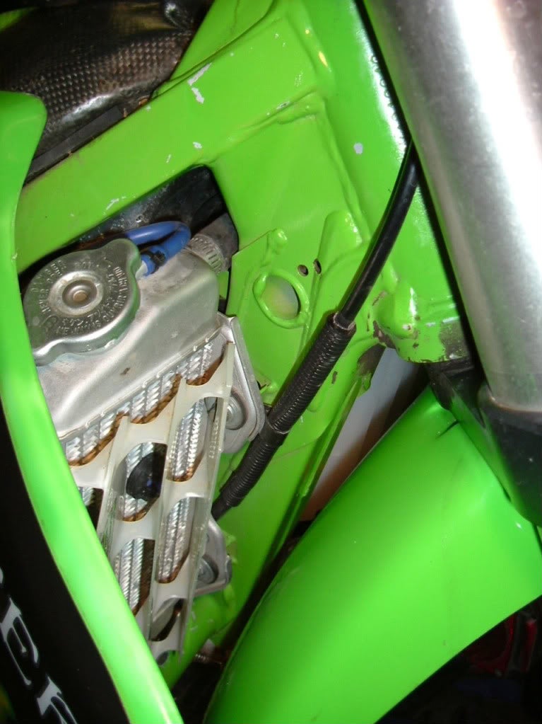 2003+ KX 125 clutch cable routing Kawasaki 2 Stroke ThumperTalk