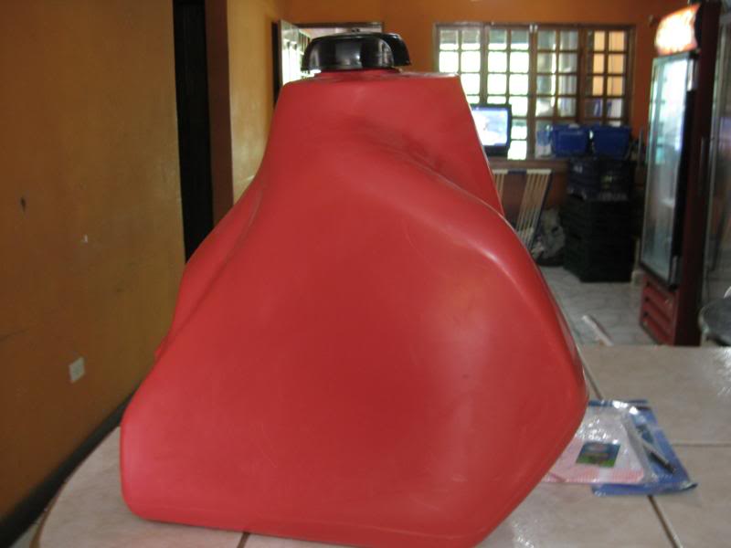 Clarke gas tank red 3.8 gallon size XR400 XR250R & XR400R ThumperTalk