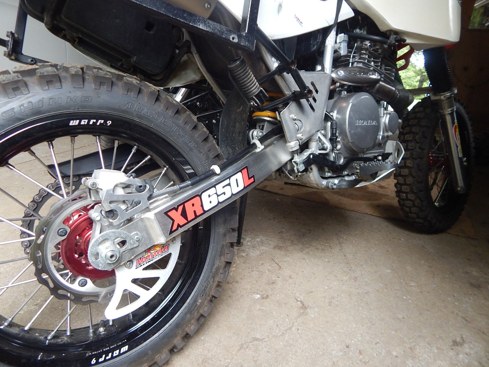 Works Connection XR600 frame guards install on XR650L XR600R