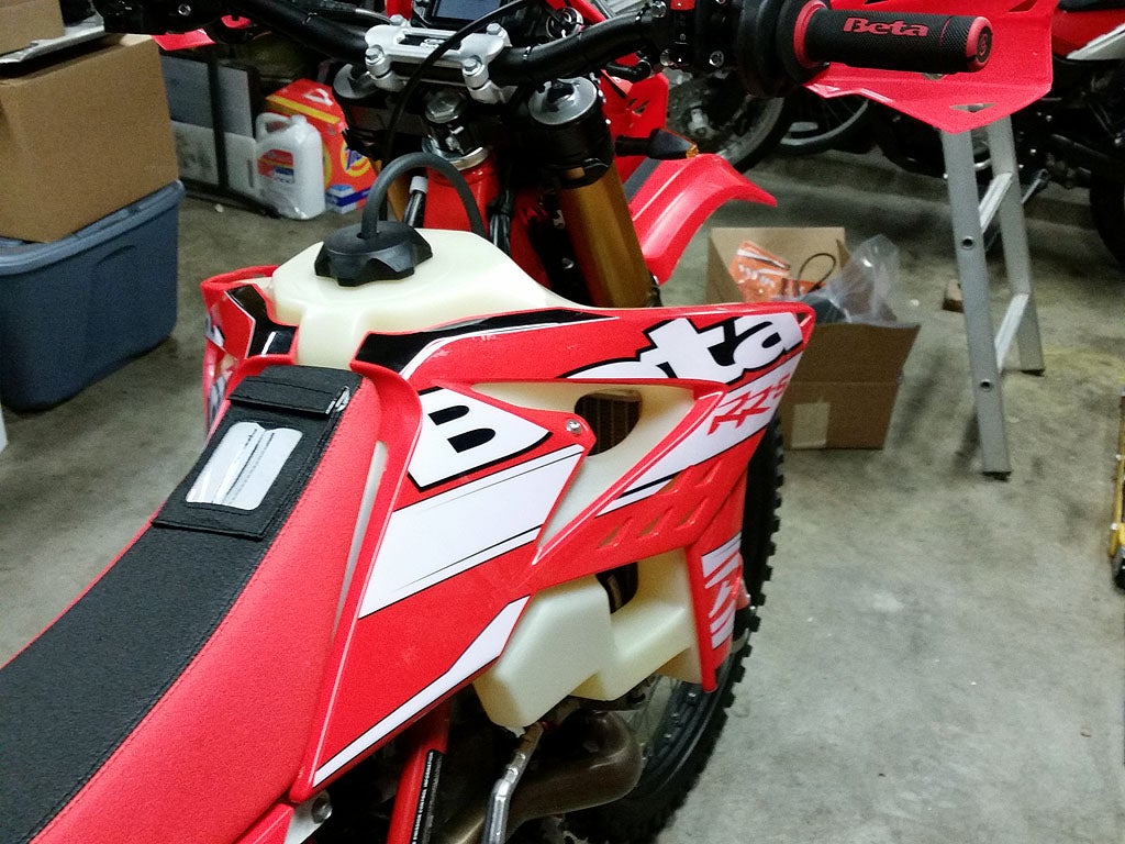 New Beta 4.0 Gallon Tank from IMS Beta Motorcycles ThumperTalk