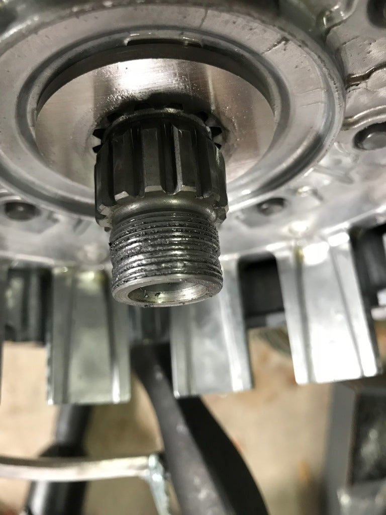 Went to remove 30mm clutch basket nut and it STRIPPED. brand new