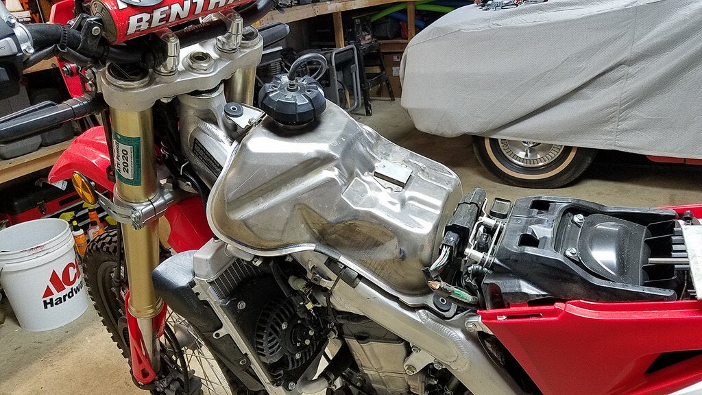 IMS 3 Gallon Fuel Tank Installation for the 2019 Honda CRF450L