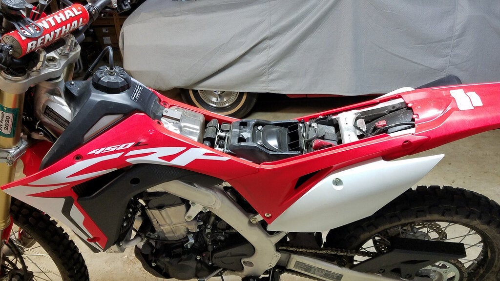 IMS 3 Gallon Fuel Tank Installation for the 2019 Honda CRF450L