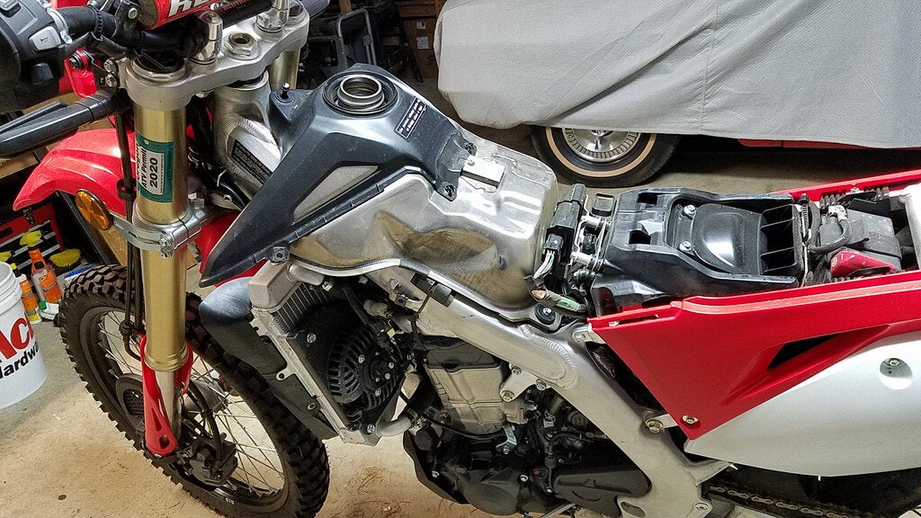 IMS 3 Gallon Fuel Tank Installation for the 2019 Honda CRF450L