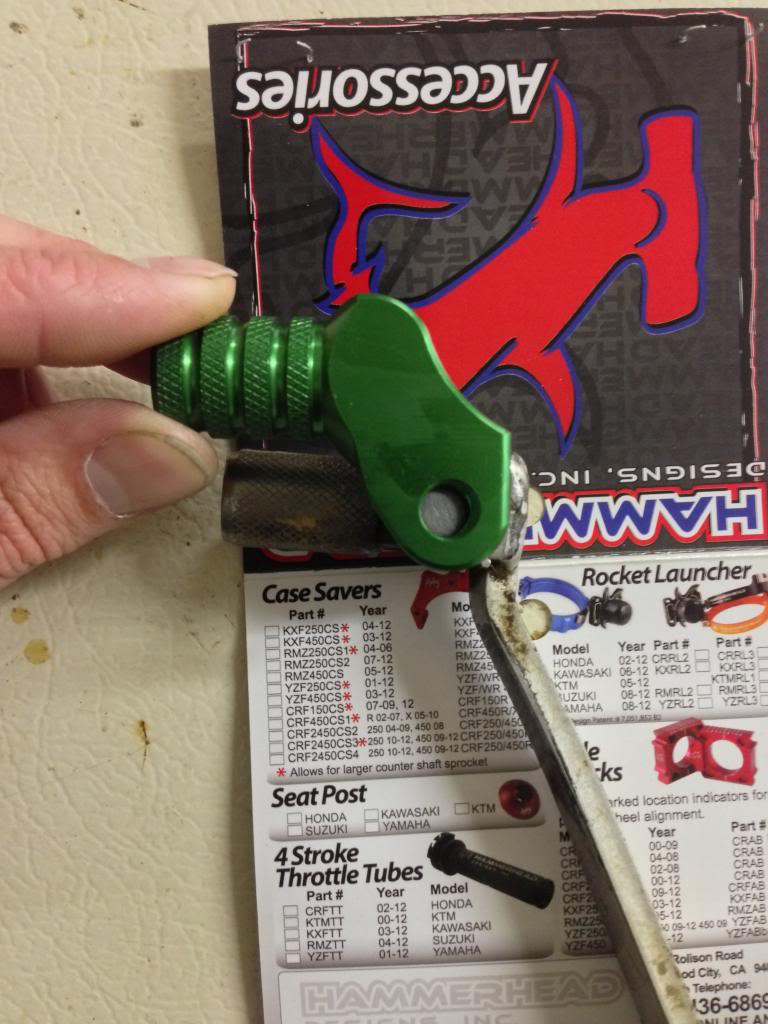 Extended shift lever KLR/KLX 125/140/230/250/300 ThumperTalk