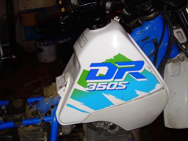 Dr350 store fuel tank