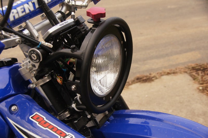 Headlight protector/grille for the Trailtech 7" Baja Light DRZ400/E/S