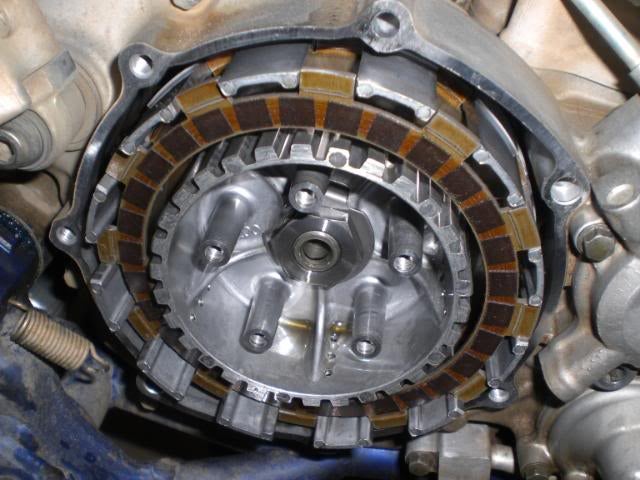 Simple clutch plate removal and inspection. w/pics - WR250F/YZ250F ...