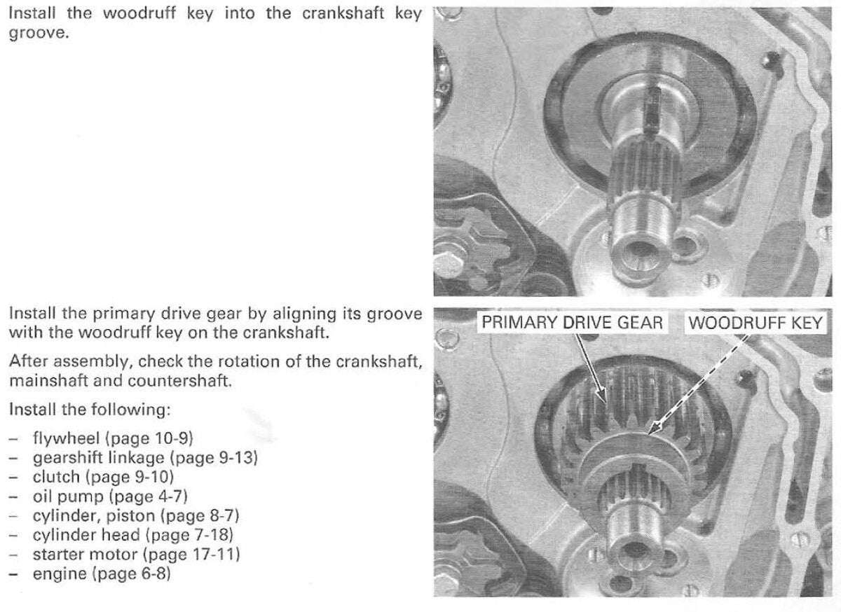 CRF230F Crank Sprocket Alignment CRF150F/L, CRF230F/L & CRF250F