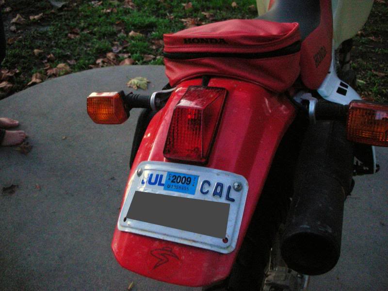 Honda XR650L – | XR650R - ME06 Red Tail : XLR250R 純正 テール