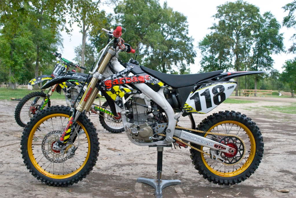 custom painted dirt bike