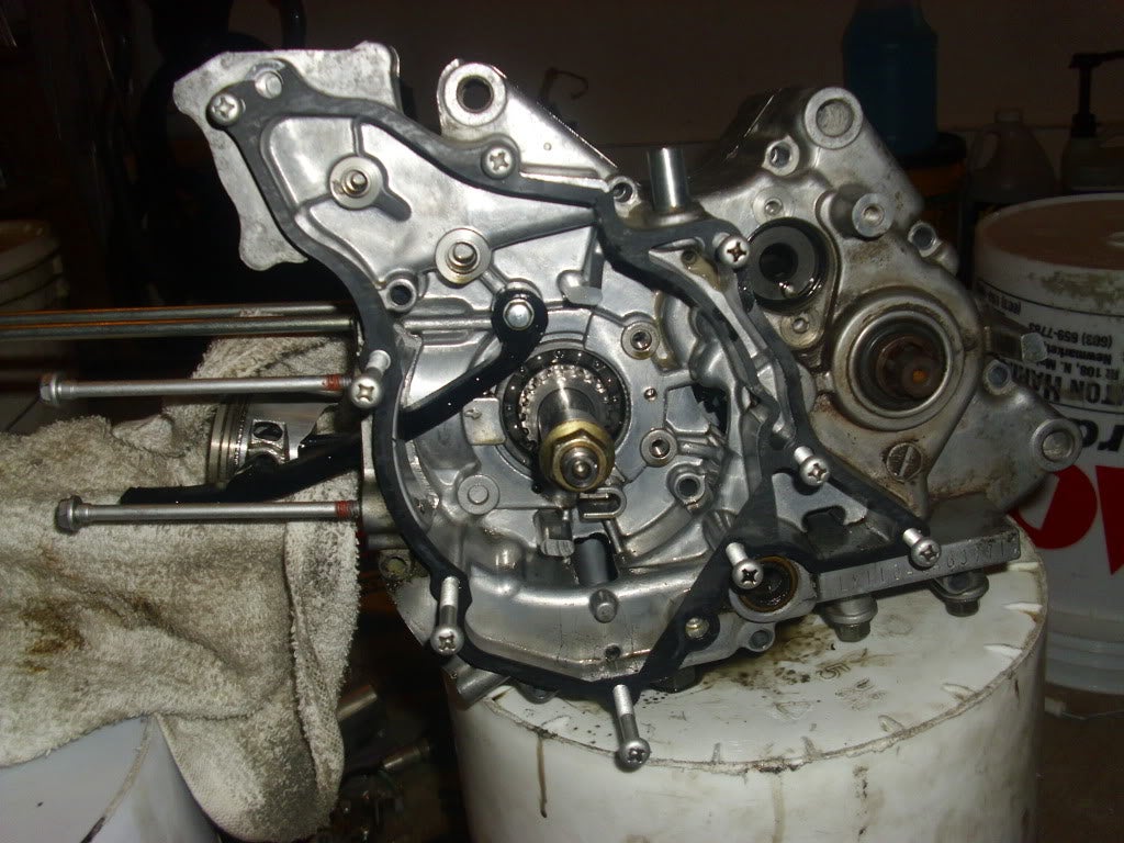 KLX110 case splitting for fourth gear drum KLX 110 ThumperTalk