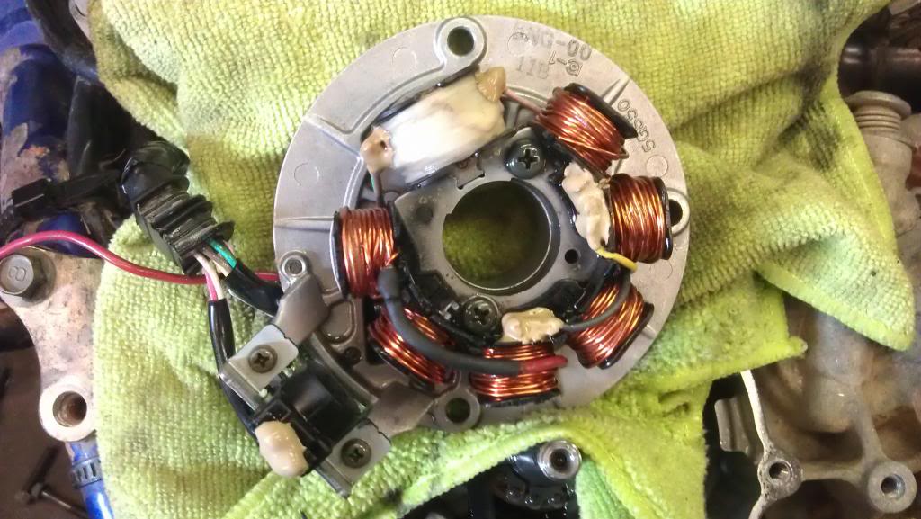 01 WR 426 Stator Problem Floating the ground WR400F/426F/450F