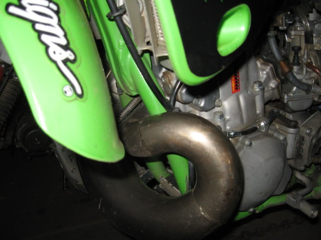 2003+ KX 125 clutch cable routing Kawasaki 2 Stroke ThumperTalk