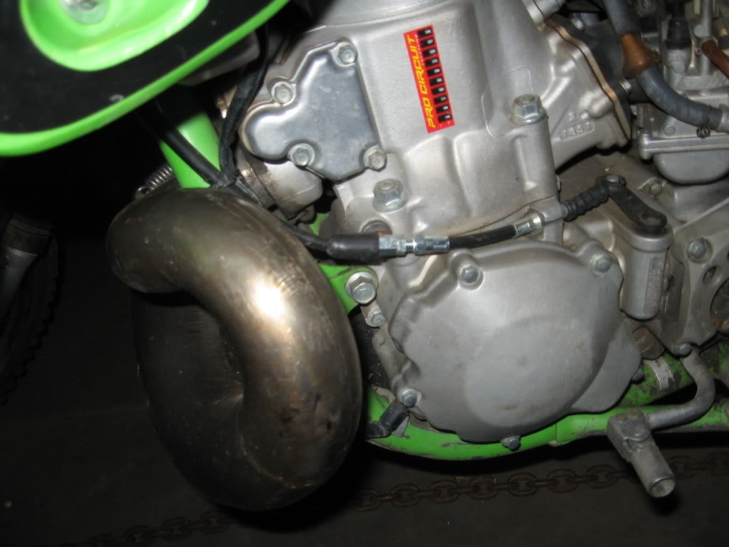 2003+ KX 125 clutch cable routing Kawasaki 2 Stroke ThumperTalk