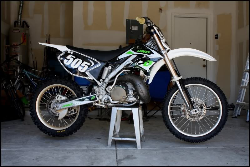 white enduro bike