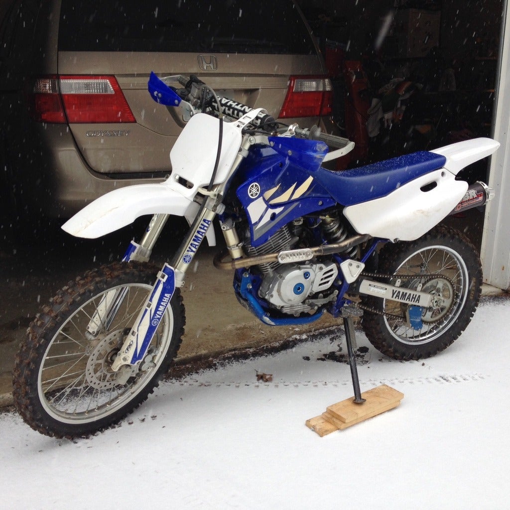 My TTR 125LE w/YZ85 forks TTR ThumperTalk