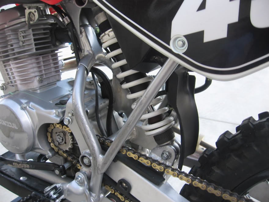 KTM 65 rear shock on xr100 XR/CRF80200 ThumperTalk