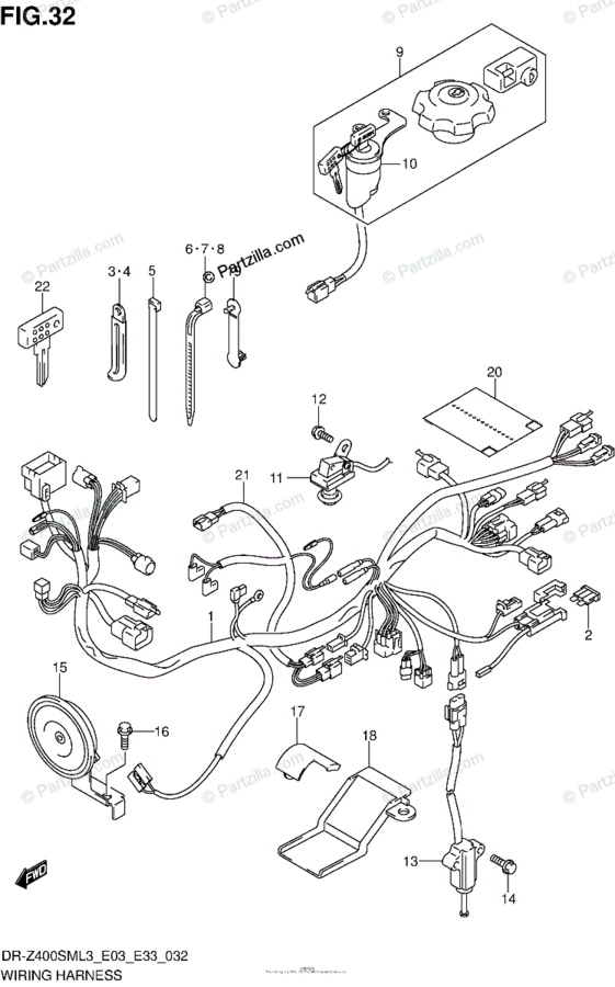 Drz400 discount helmet lock