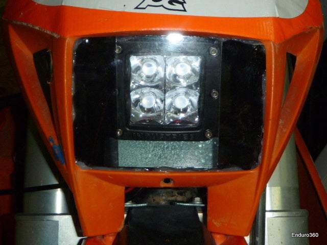 Plaque phare POLISPORT orange KTM EXC/EXC-F