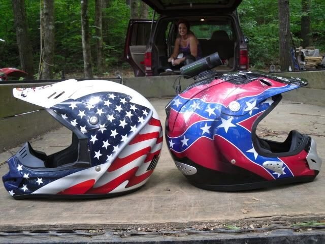 Confederate flag best sale dirt bike helmet