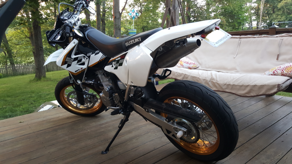 Good experience from the new TST industries fender eliminator DRZ400