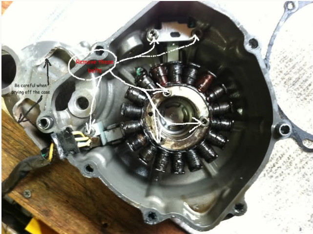 Drz400 cheap stator cover