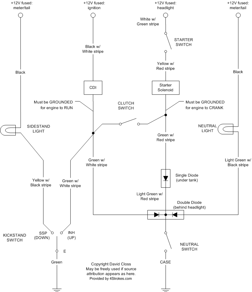 Redrawn Honda XR650L Wiring Diagram Articles ThumperTalk