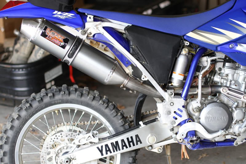 05 WR250F w/ LEXX MXe exhaust short review (plus pics and vid) -  WR250F/YZ250F/YZ250FX - ThumperTalk サイレンサー 中間管付きLexx MXEスリップオンサイレンサー - フィット：Yamaha YZ250FX 2015-2019 Lexx MXe Slip-On Silencer With Mid-Pipe - Fits: