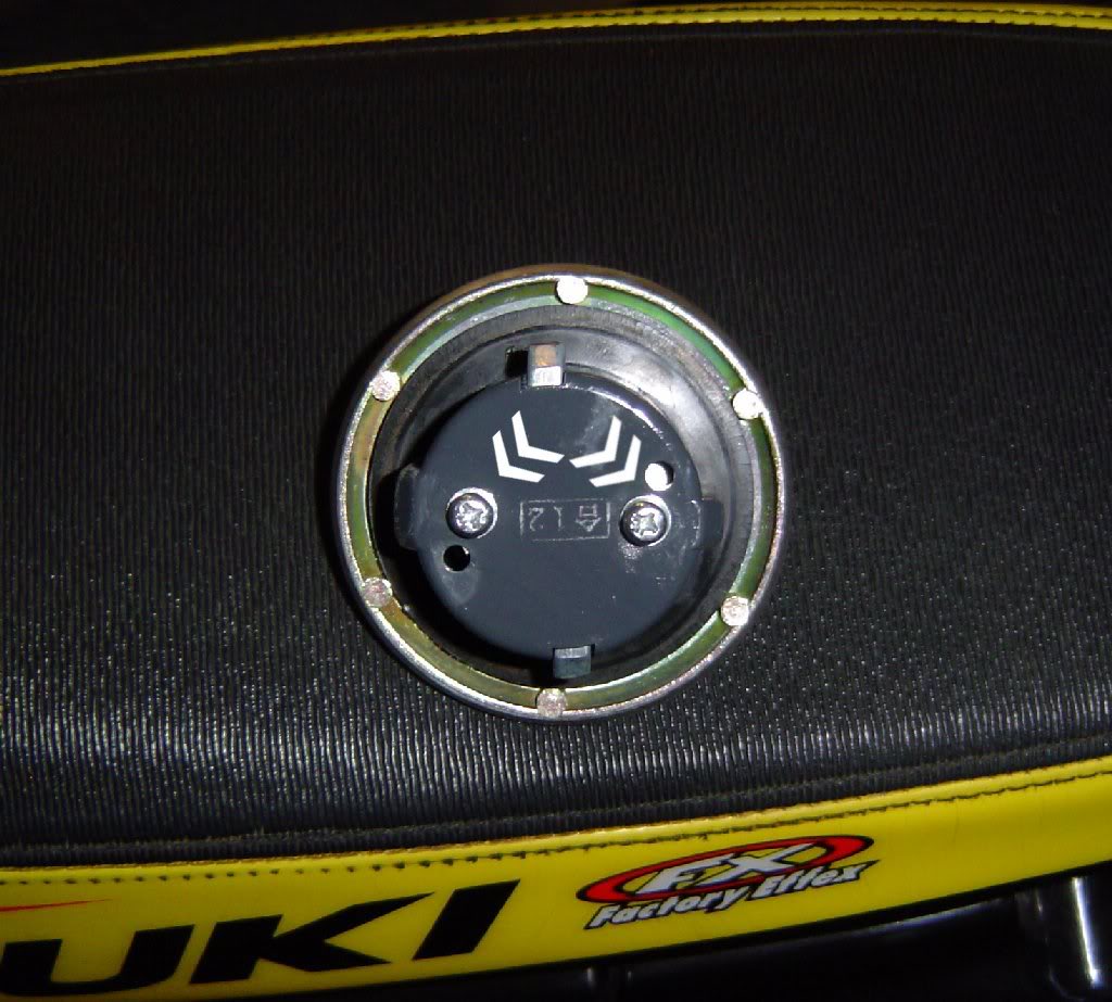 Taking the lock out of the locking gas cap how to DRZ400/E/S/SM