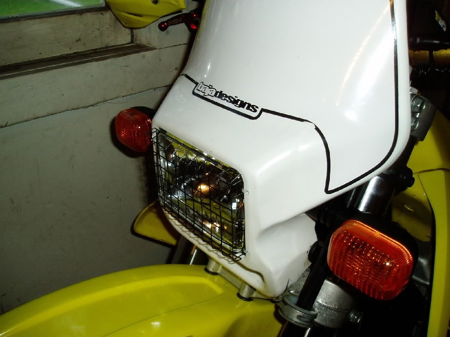 Homemade headlight rock guard DRZ400/E/S/SM ThumperTalk