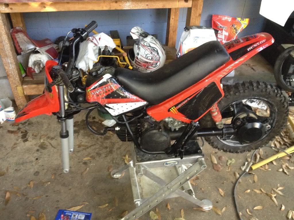 PW50 oil injection block off plate PeeWee ThumperTalk