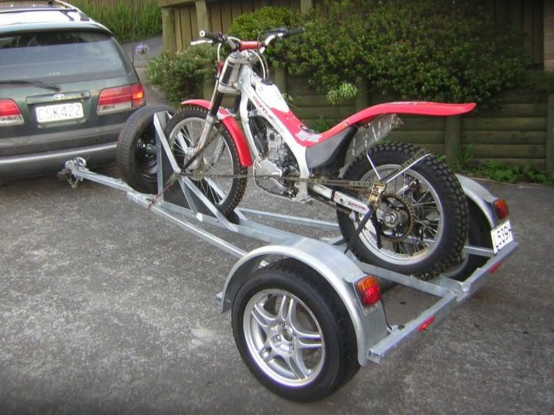 Single dirt bike fashion trailer for car