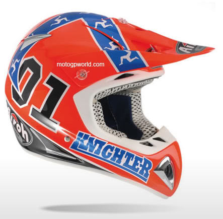 Confederate flag dirt store bike helmet