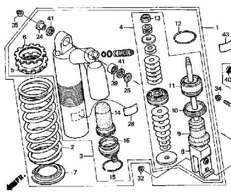 XRR Shock Rebuild Parts List - XR600R & XR650R/L - ThumperTalk