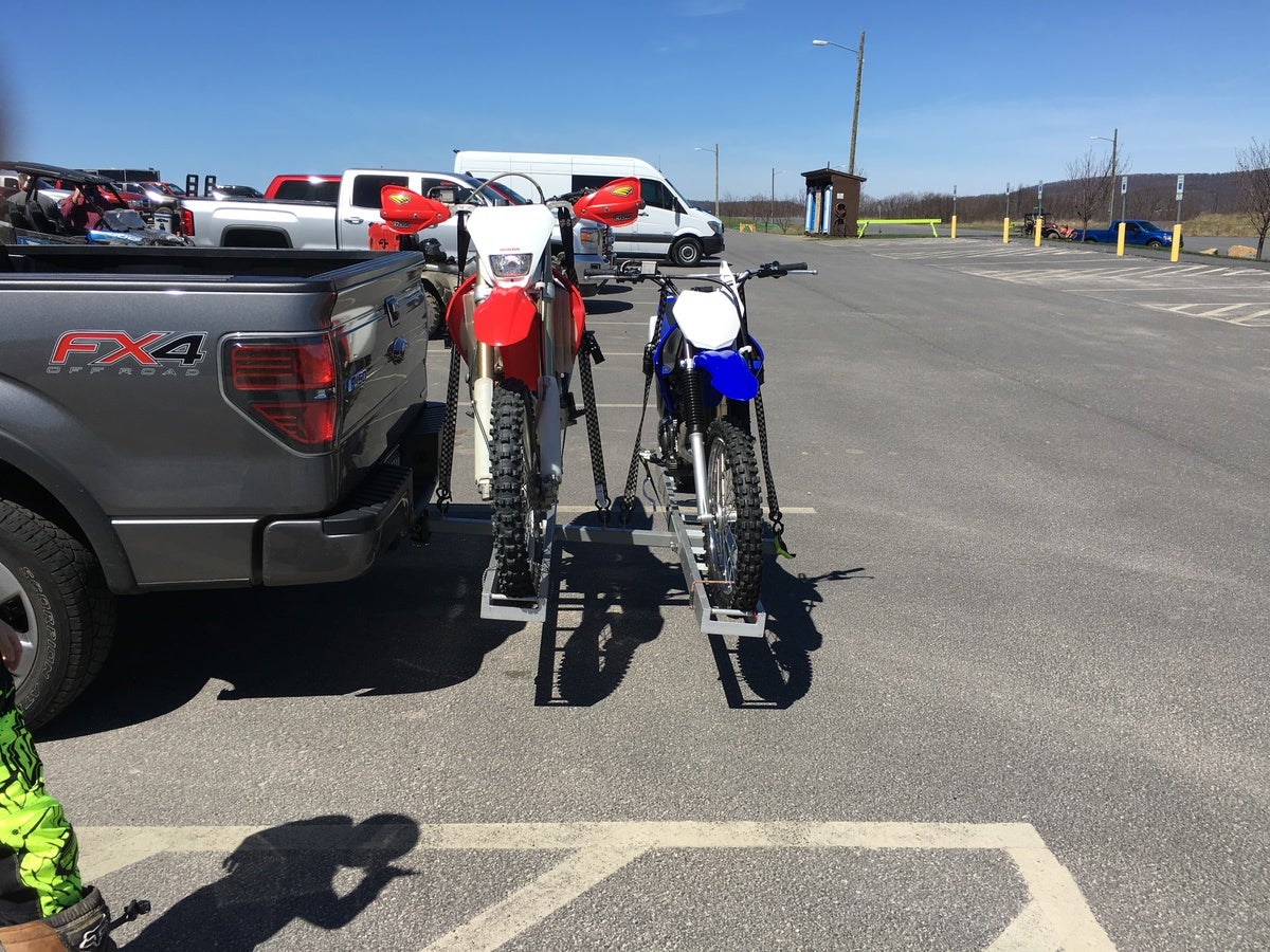 two dirt bike hitch carrier