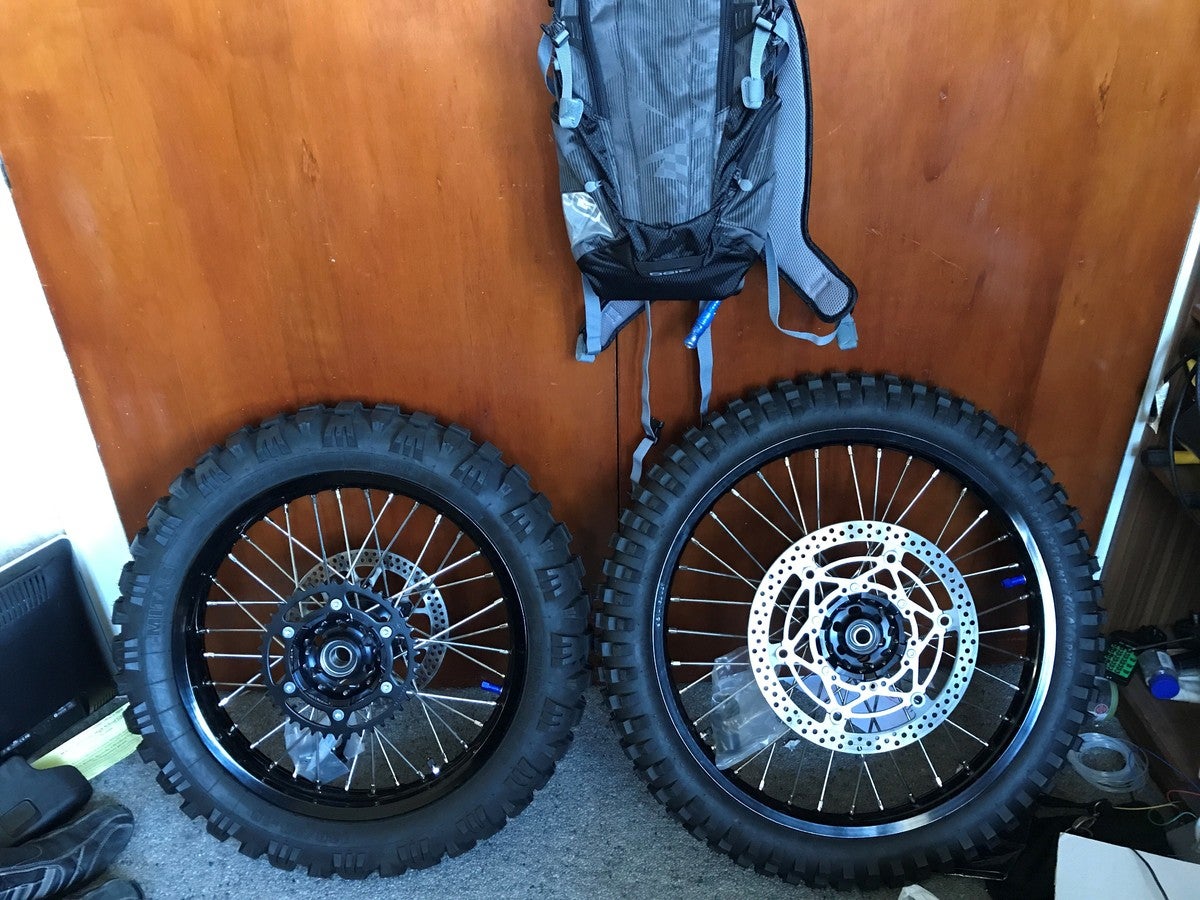 DRZ400SM convert to offroad wheels DRZ400/E/S/SM ThumperTalk