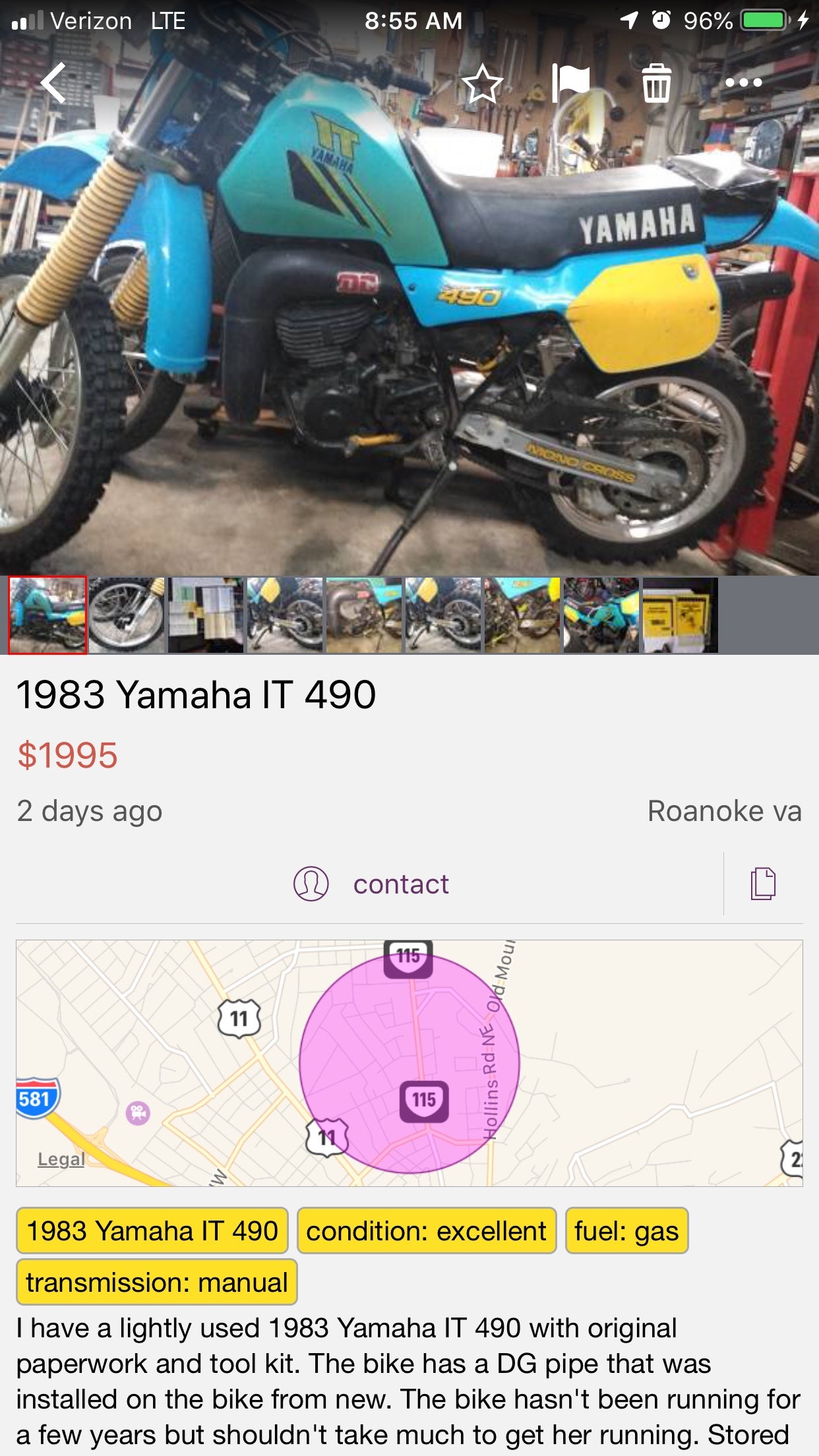 Anyone near Virginia looking for It490? - Vintage Dirt ...