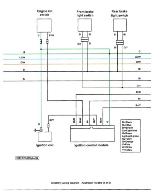 XR650R wiring diagram (Aus/eu) - XR600R & XR650R/L - ThumperTalk