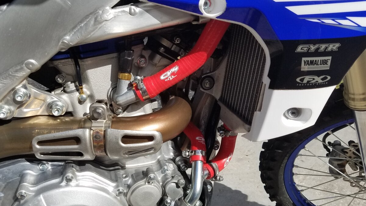 Yamaha  YZ450F 2018-2019 CV4 Radiator Hose Kit Red SFSMBC274R * 