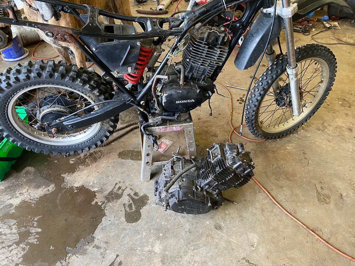 1980 XL500s engine into a 1982 XL500r - Vintage Dirt Bikes - ThumperTalk