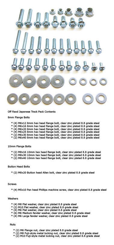 BOLT M6 8mm Hex Head Screw Kit With Integrated Washer - Dirt cheap