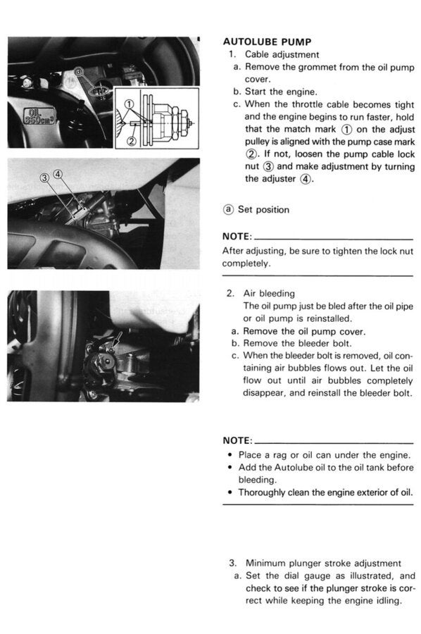 PW80 check oil injection? PeeWee ThumperTalk