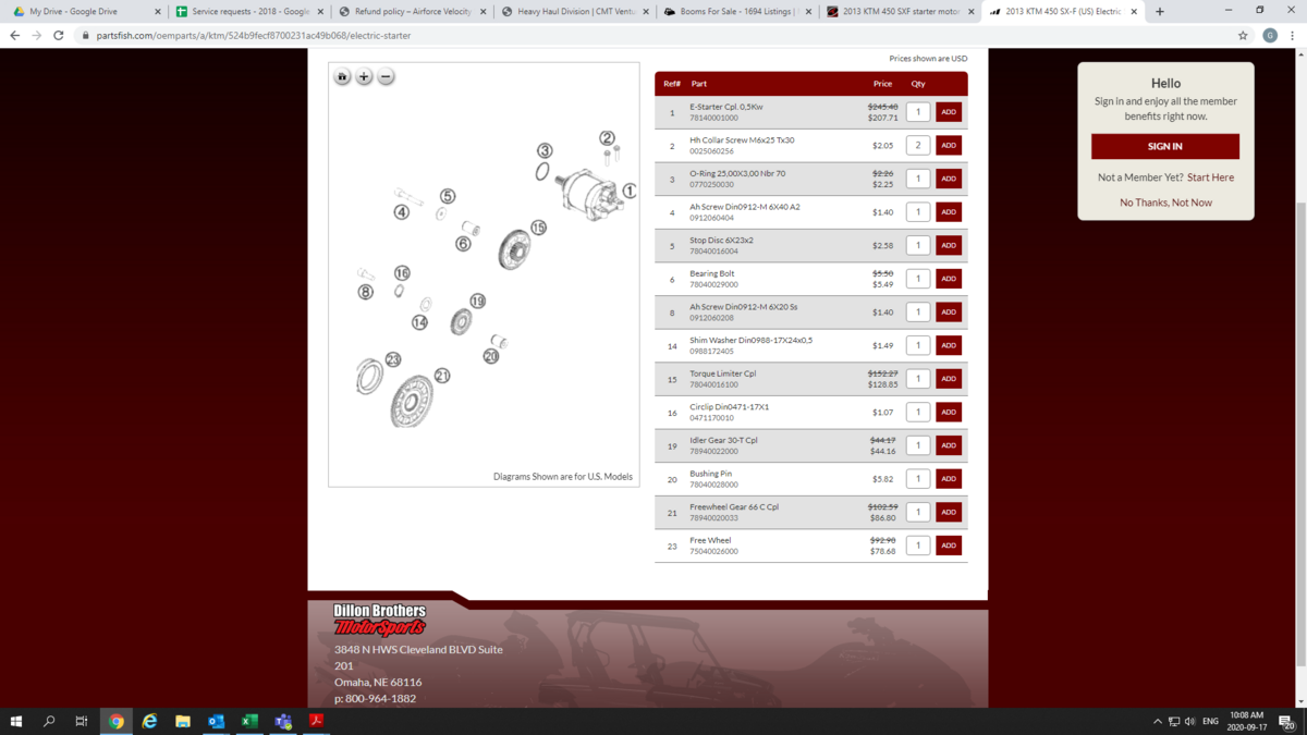 2013 KTM 450 SXF starter motor not engaging 250/350/450/505 SXF & XC