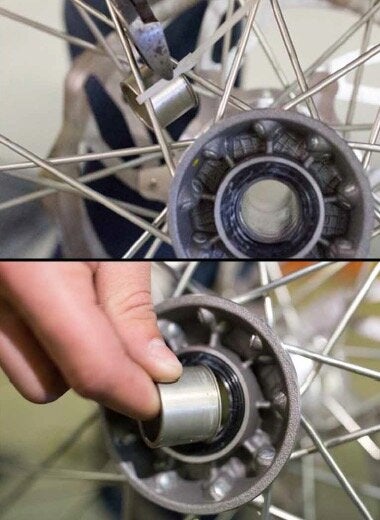 Bicycle wheel hot sale spacers