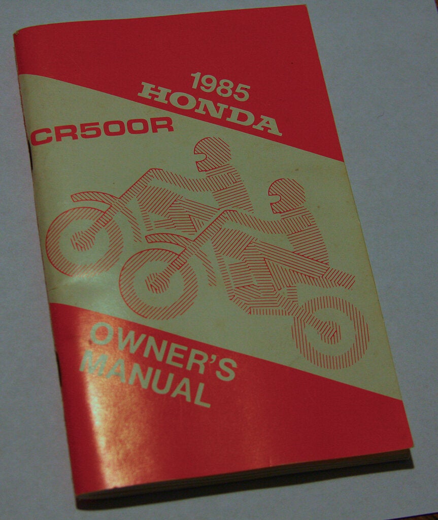 HONDA CR500R オーナーズメンテナンスマニュアル 1985 CR500r Service Manual - Honda 2 Stroke - ThumperTalk