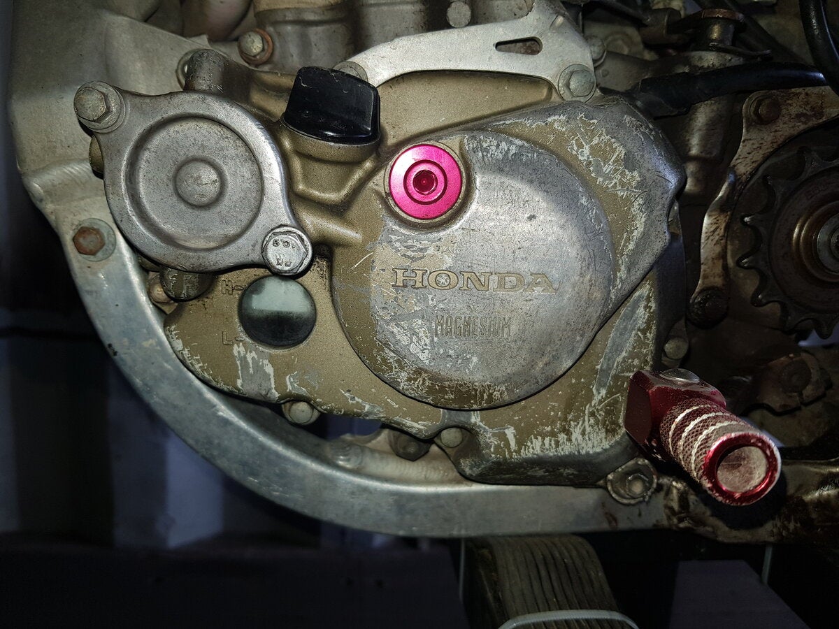 Rounded oil drain bolt CRF450R/RS/RWE & RX ThumperTalk