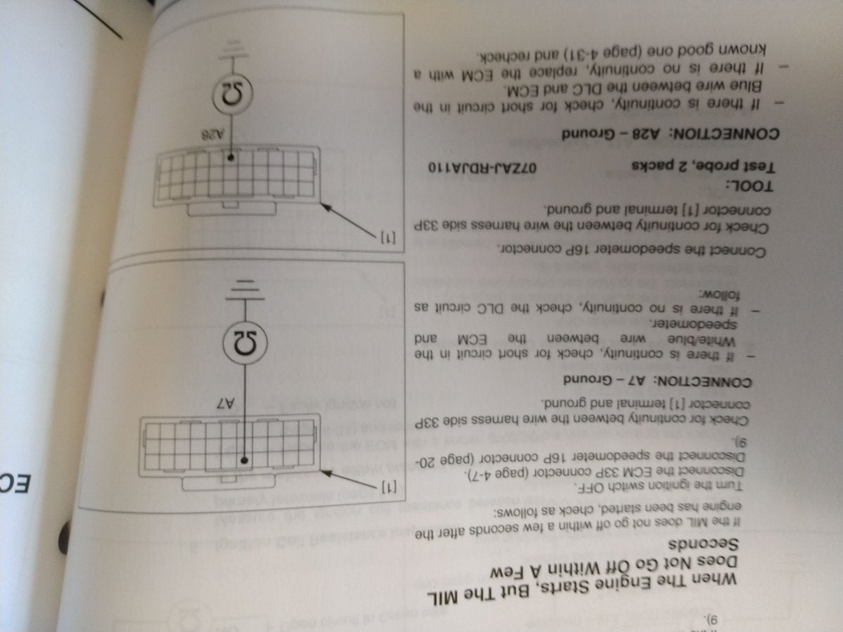 engine light blinks 6 times and vortex says it´s MAP Sensor Input Voltage High CRF450L/RL